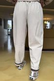 Mercer Soft Twill Barrel Leg Pant Stone 